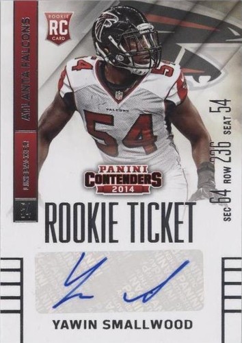 2014 Panini Contenders Yawin Smallwood #187