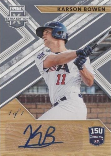 2019 Panini Elite Extra Edition - Karson Bowen #15U-KB