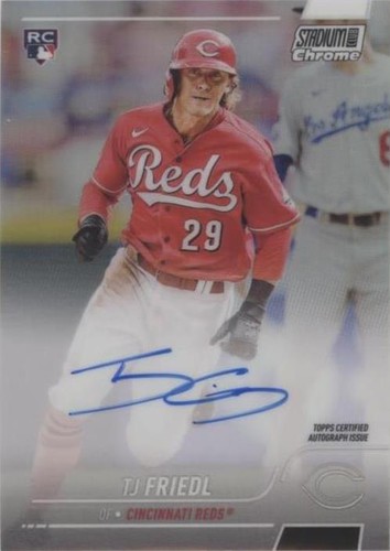 2022 Topps Stadium Club Chrome - T.J. Friedl #SCCBA-TF
