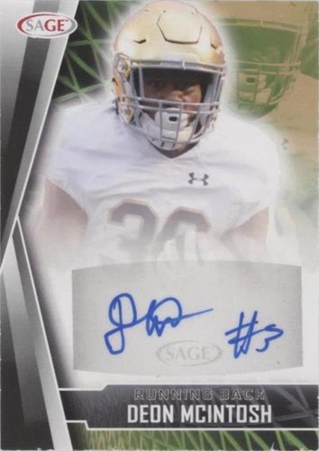 2022 SAGE Low Series Deon McIntosh #A-DM