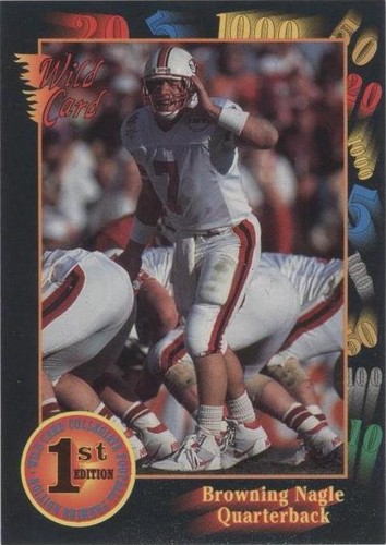 1991 Wild Card Draft Browning Nagle #64
