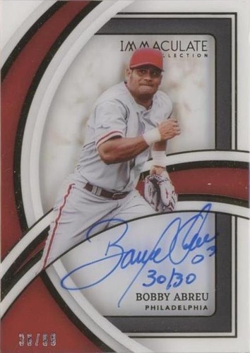 2022 Panini Immaculate Collection - Bobby Abreu #SS-BA