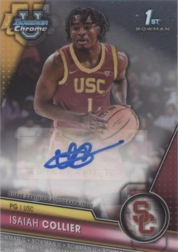 2023-24 Bowman University Chrome - Isaiah Collier #BCPA-IC