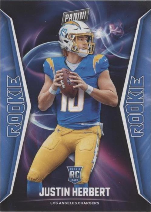 2020 Panini Player of the Day Justin Herbert #55