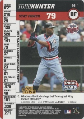 2005 Topps Pack Wars - Torii Hunter #96