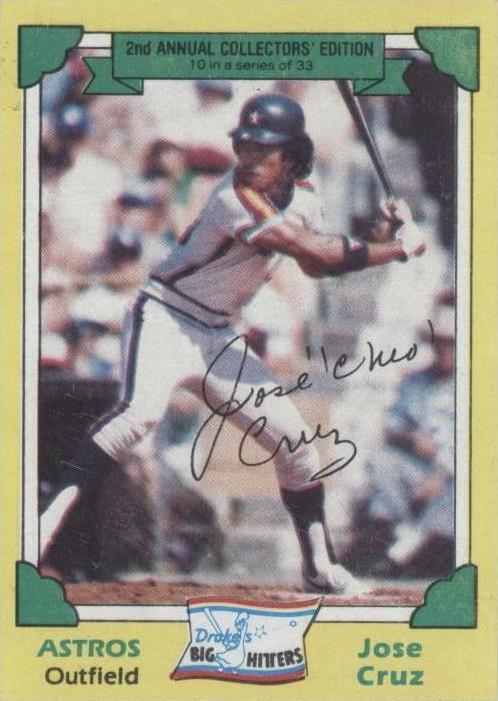 Topps Drake's Big Hitters 1982 - José Cruz #10