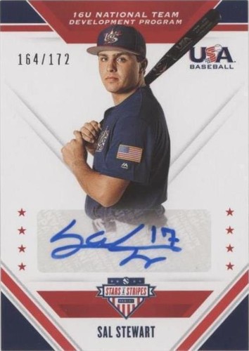 2020 Panini USA Baseball Stars & Stripes - Sal Stewart #16U-SS