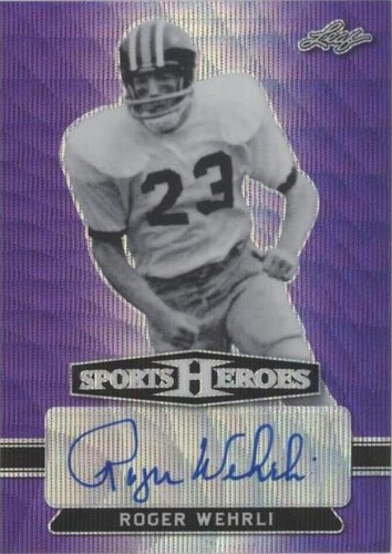 2018 Leaf Metal Sports Heroes Roger Wehrli #BA-RW1