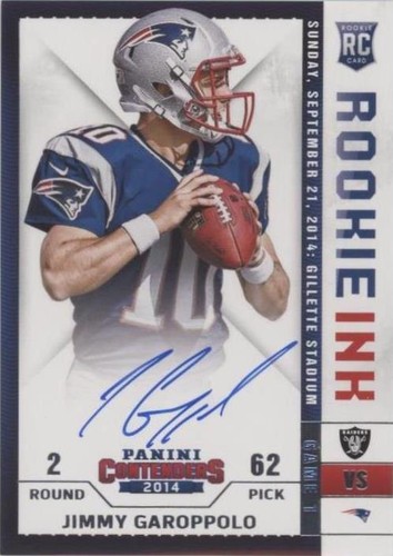 2014 Panini Contenders Jimmy Garoppolo #RRI-JG