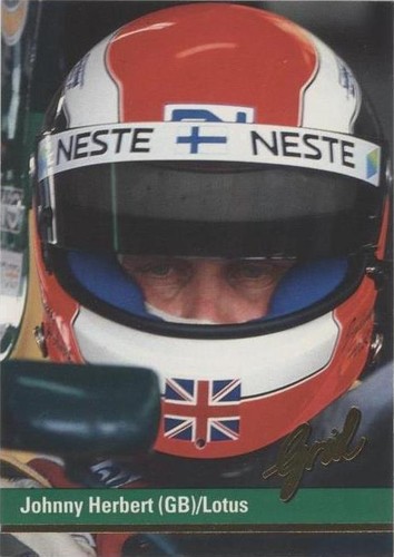 1992 Grid Motorcard Formula 1 - Johnny Herbert #79
