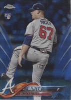 2018 Topps Chrome Sapphire Edition - A.J. Minter #514
