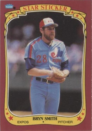 1986 Fleer Star Stickers - Bryn Smith #110