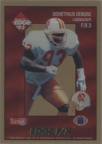 1993 Collector's Edge Demetrius DuBose #F/X3