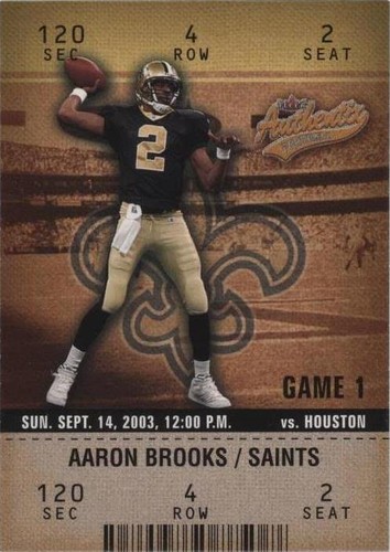 2003 Fleer Authentix Aaron Brooks #34