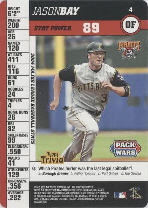 2005 Topps Pack Wars - Jason Bay #4