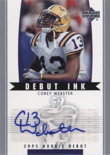 2005 Upper Deck Rookie Debut Corey Webster #DI-CO