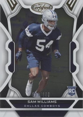 2022 Panini Certified Sam Williams #172