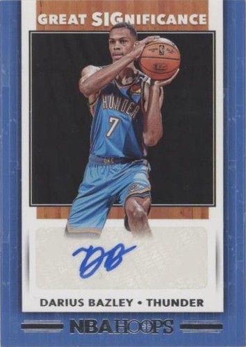 2019-20 Panini NBA Hoops - Darius Bazley #GS-DBZ