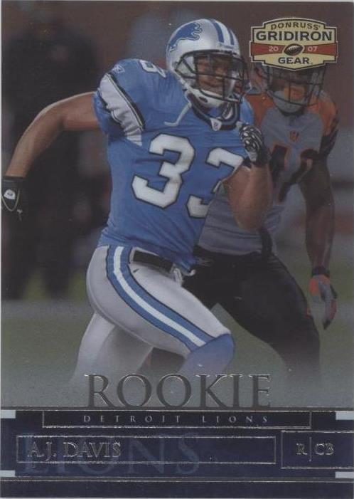 2007 Donruss Gridiron Gear A.J. Davis #101