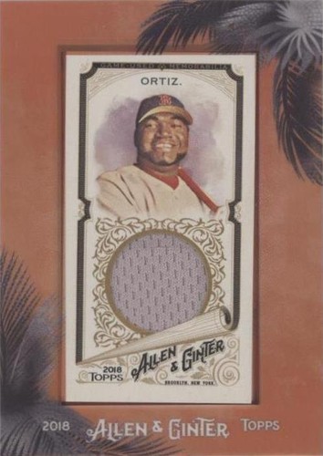 2018 Topps Allen & Ginter - David Ortiz #MFR-DO
