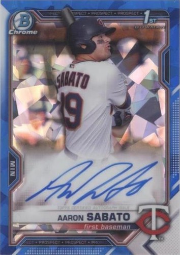 2021 Bowman Sapphire Edition - Aaron Sabato #BSPA-AS