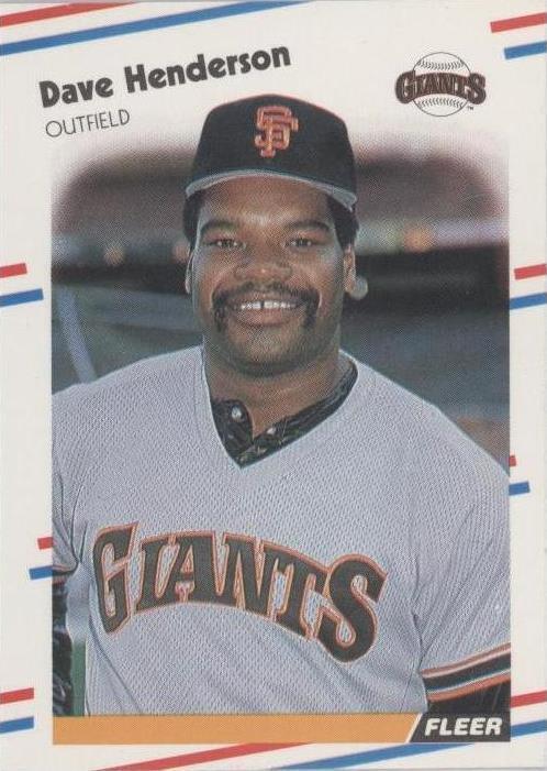 Fleer 1988 - Dave Henderson #84