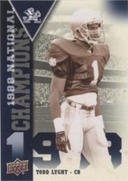 2013 Upper Deck University of Notre Dame Todd Lyght #NC-TL