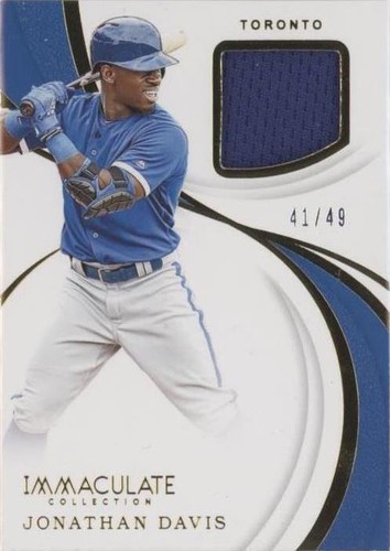 2019 Panini Immaculate Collection - Jonathan Davis #IS-JD
