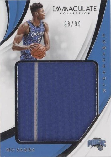 2018-19 Panini Immaculate Collection - Mo Bamba #RJ-MBB