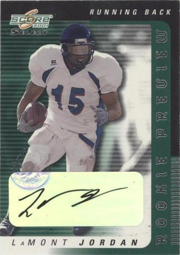 2001 Score Select LaMont Jordan #RP-19