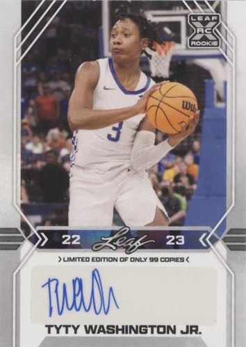 2022-23 Leaf Draft - TyTy Washington Jr. #BA-TWJ