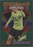2021-22 Topps Finest Flashbacks UCL Erling Haaland #9