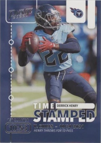 DERRICK HENRY 2022 Panini Prestige TIME STAMPED #TS-1 Tennessee