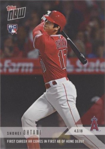 大谷翔平&B.Ruth Moment of the Week #MOW1 2018 Topps Now Moment Week Babe Ruth Shohei Ohtani #MOW1 PSA