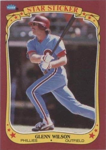 1986 Fleer Star Stickers - Glenn Wilson #128