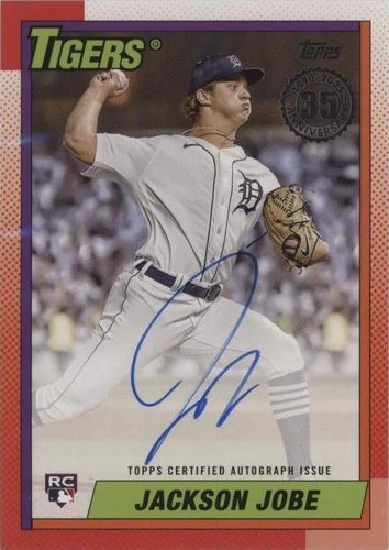 JACKSON JOBE RC AUTO /199 2025 TOPPS CHROME BLACK #CBA-JJB TIGERS 