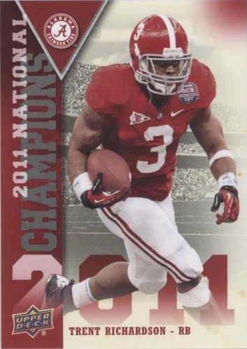 2012 Upper Deck University of Alabama Trent Richardson #NC-TR