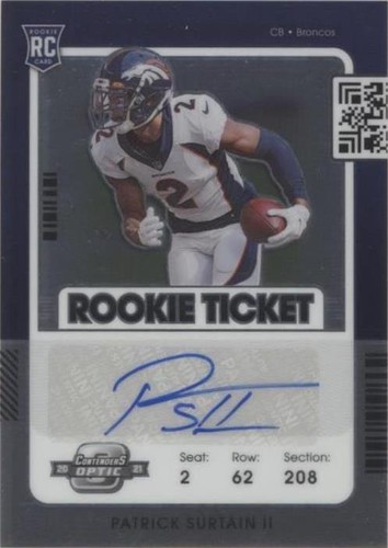 2021 Panini Contenders Optic Patrick Surtain II #145