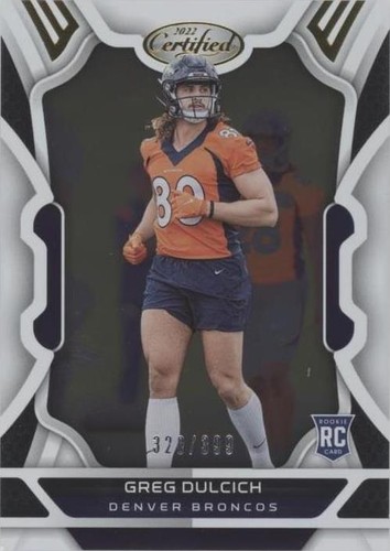 2022 Panini Certified Greg Dulcich #167