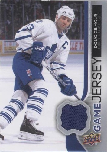 その他 Doug Gilmore Upper Deck 2009-10 autograp 2009/10 UPPER DECK CHAMP'S DOUG GILMOUR THREADS JERSEY MT-DG