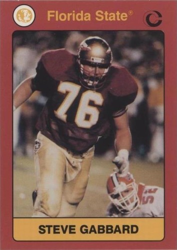 1991 Collegiate Collection Florida State Seminoles Steve Gabbard #4