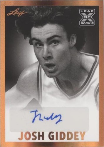 2021-22 Leaf Memories - Josh Giddey #BW-JG1