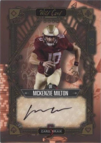 2022 Wild Card 5 Card Draw McKenzie Milton #5CDV-89