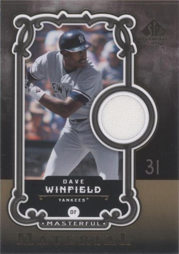 2007 SP Legendary Cuts - Dave Winfield #MM-DW