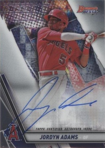 Jordyn Adams 2019 Bowman's Best On-Card Refractor Silver