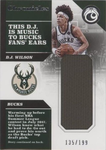 2017-18 Panini Chronicles - D.J. Wilson #CS-DJW