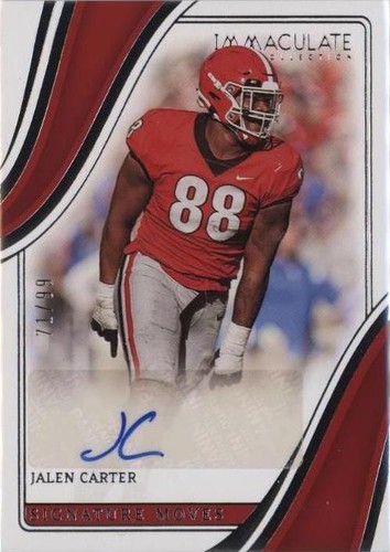 2023 Panini Immaculate Collection Collegiate Jalen Carter #SM-JC