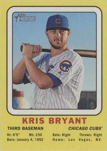 2018 Topps Heritage - Kris Bryant #69CC-KB