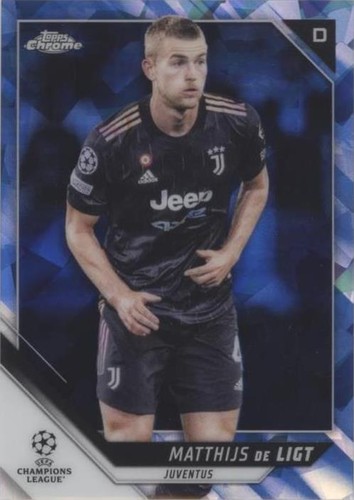 2021-22 Topps Chrome UCL Sapphire Edition Matthijs de Ligt #61