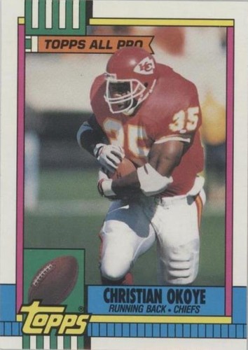 1990 Topps Christian Okoye #253